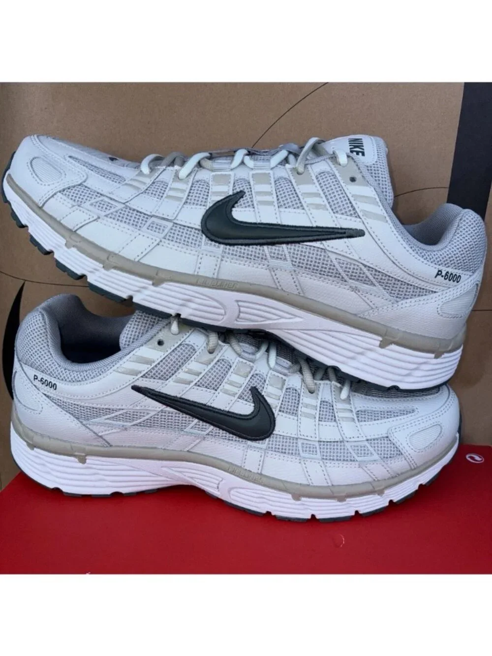 NEW Nike P-6000 PRM IH8042 002 Light Pumice Camo Green Men Size 12.5